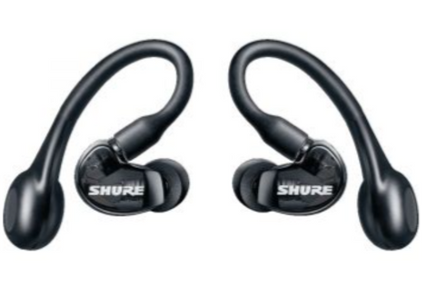 Shure Aonic 215 Wireless Sound Isolating Headphone, Bluetooth 5, 2nd Generation, Sound Isolating Technology, Ergonomic Over-ear Design and Secure Fit, Single Driver, Black | SE21DYBK+TW2-EFS