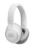 JBL Live 650BTNC Wireless Noise Cancelling Over-Ear Headphones - White | Live 650BTNC