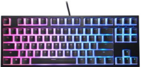 Ducky One 2 RGB TKL Pudding Edition Cherry MX Silent Red Switch Keyboard, Mechanical, USB Interface, Full Key Rollover with 100% Anti-Ghosting, English Layout, Black | DKON1787ST-SUSPDAZTP