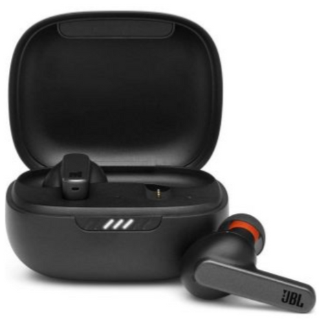 JBL Live Pro+ TWS True Wireless Adaptive Noise Cancelling Earbuds, 28 Hours Battery Life, Qi-Compatible Wireless Charging, Bluetooth, 6 Mics, Dual Connect + Sync & Fast Pair, Black | Live Pro+ TWS BLK