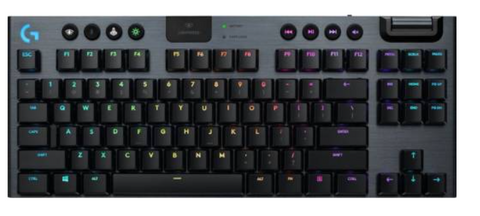 Logitech G915 TKL Tenkeyless Lightspeed Wireless RGB Mechanical Gaming Keyboard, RGB keyboard zonder numpad, Clicky | 920-009537
