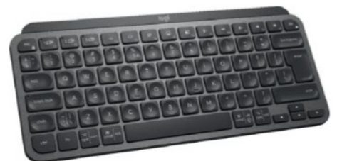 Logitech MX Keys Mini Minimalist Wireless Illuminated Keyboard, Bluetooth / USB-C Connector, 10m Range, US International Qwerty, Graphite Black | 920-010498