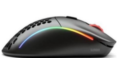 Glorious Model D Wireless RGB Optical Gaming Mouse, 2.4GHz, Ergonomic, 19k DPI Optical Sensor, 6 Programmable Buttons, BAMF, Matte Black | GLO-MS-DW-MB