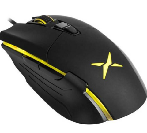 Delux M522BU Wired FPS Gaming Mouse, RGB Customizable Lights, 22G ACC, 6000 fps, 7 Programmable buttons, DPI upto 6400, Equipped With Office & Game Mode, Black | M522BU