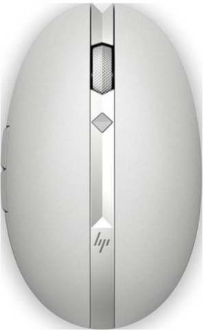 HP Pike Silver Spectre 700 Wireless Bluetooth Rechargeable Mouse with Blue LED, 800 1200 1600 DPI Switching, 4 Way Scrolling, Pair with Up to 4 Devices - 3NZ71AA | HP-M-SPECTR-700-SLV