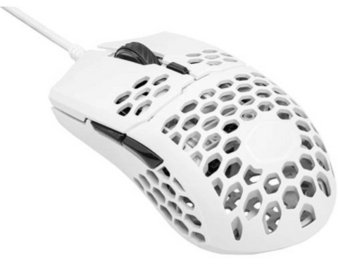 Cooler Master MM710 Gaming Mouse, Light Honeycomb Shell, Dust and Water-Resistant Coating - White | MM-710-WWOL1