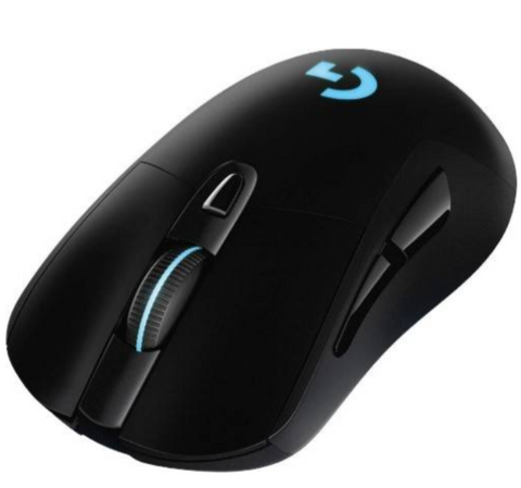 Logitech G703 LIGHTSPEED Wireless Gaming Mouse with Hero 16K Sensor, LIightSync RGB, PowerPlay Compatible, 100-16,000 DPI | 910-005641 / 910-005638
