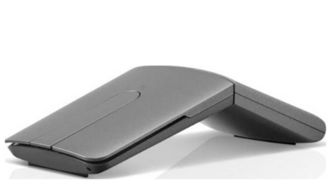 Lenovo Yoga Mouse with Lase Presenter, Ultra Slim 13.5mm, 180 Degree rotatable Hinge, 2.4G or Bluetooth 4.0 Wireless Connection - Silver | GY50U59626