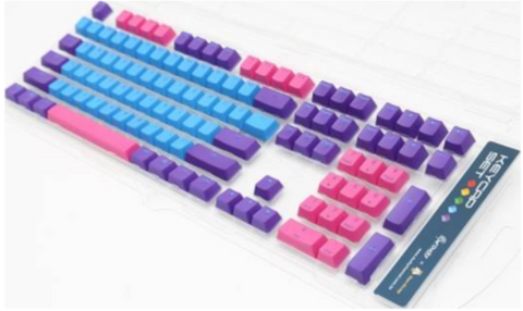 Ducky 108 Key PBT Seamless 3 Color Keycaps Set Doubleshot Gaming Keyboard - Joker | DKSA108-USPDZZZOJ