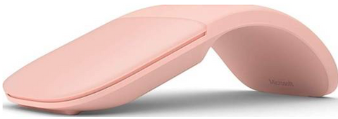 Microsoft Wireless Arc Mouse, Compatible with Windows, Bluetooth, Soft Pink | ELG-00034
