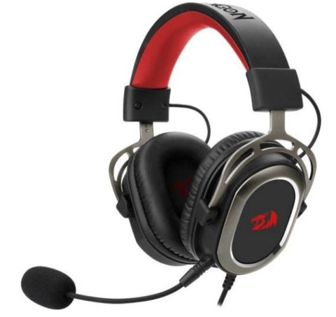 Redragon H710 Helios USB Wired Gaming Headset - 7.1 Surround Sound - Memory Foam Ear Pads - 50MM Drivers - Detachable Microphone | H710
