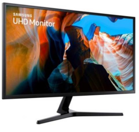 Samsung UJ590 32'' 4K UHD Flat Monitor, 3840x2160 Resolution, 4Ms Response Time, 60Hz Refresh Rate, FreeSync, 16:9 Aspect Ratio, HDMI, Displayport | LU32J590UQRXXU