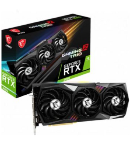 MSI GeForce RTX 3080 Gaming Z Trio 12G LHR Graphics Card, 12GB 384 Bit GDDR6X Memory, 8960 Core Units, 1815 MHz Boost, 19 Gbps Speed, 12 API, PCI Express Gen 4 Interface, DP, HDMI | 912-V389-405