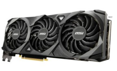 MSI GeForce RTX 3080 Ventus 3X Plus OC LHR, 10GB GDDR6X Graphics Card, 8704 Cuda Cores, Boost:1740 MHz, Triple Fan, Precision-crafted Heat Pipes, 3xDisplayPort, 1xHDMI2.1 | 912-V389-263