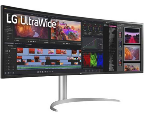 LG 49WQ95C 49'' UltraWide Dual QHD Curved Monitor, 144Hz Nano IPS Display, 5ms Response Time, 32:9 Aspect Ratio, 16.7M Color Depth, 178º Viewing Angle, HDR 10, White | 49WQ95C-W