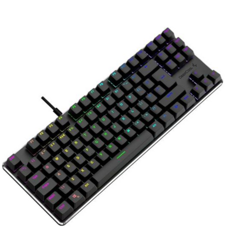 DeepCool KB500 TKL Mechanical Gaming Keyboard, Tenkeyless Form Factor, Red Linear Mechanical Switches, Smooth & Fast, Full-Per Key RGB Backlites, Black | R-KB500-BKAN4A-G