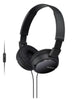 Sony MDR-ZX110AP Extra Bass Smartphone Headset, 30mm Dynamic Dome Drivers