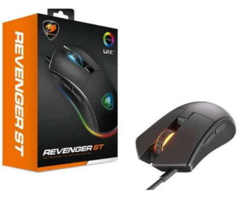 Cougar Revenger ST RGB Gaming Mouse, PixArt PMW3325 Optical Gaming Sensor, 2000 Hz Polling Rate, Hyper-Fast Response | CG-MS-REVENGER-ST-RGB