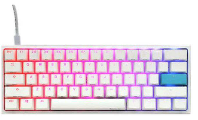 Ducky One 2 Mini RGB Cherry Blue Switch Keyboard, PBT Keycap