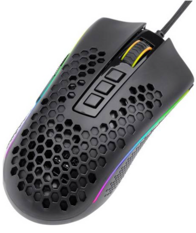Redragon Storm Elite M988-RGB Honeycomb, 8 Programmable Buttons, DPI 16000, RGB Chroma, Pixart 3389 Optical, Gaming Mouse – Black | M988-RGB