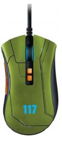 Razer DeathAdder V2 Wired Optical Gaming Mouse - Halo Infinite Edition, Chroma RGB Lighting, 20000 Dpi Sensitivity, 8 Programmable Buttons, 650 IPS Tracking Speed | RZ01-03210300-R3M1