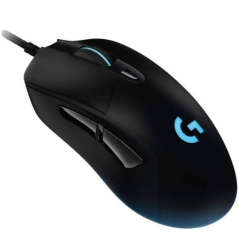 Logitech G403 HERO 16K Wired Gaming Mouse, LIGHTSYNC RGB, Lightweight 87 g + 10 g Optional, Braided Cable, 16000 DPI, Rubber Side Grips, | 910-005633